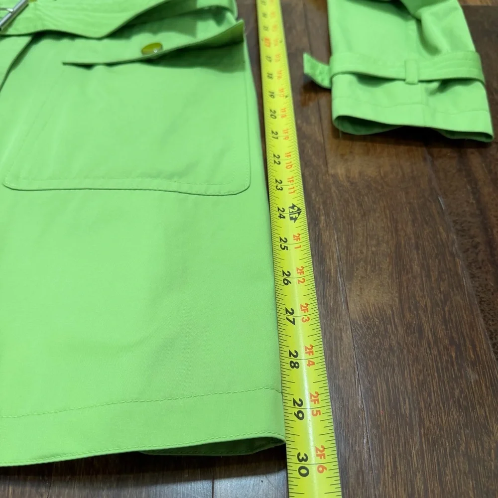 EUC - Women's Michael Kors Lime Green Coat w/Removable Hood Size PP
